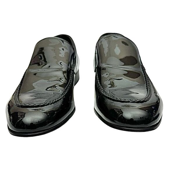 Bruno Magli Men's Slip on Loafers Shoes Patent Leather Size 10.5 M Made in Italy - Picture 3 of 10